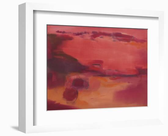 Adrift in Red-Nancy Ortenstone-Framed Art Print