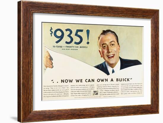 Ads: Buick, 1932-null-Framed Giclee Print