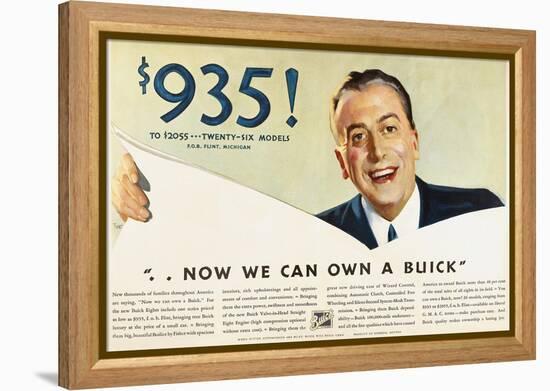 Ads: Buick, 1932-null-Framed Premier Image Canvas