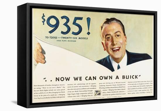 Ads: Buick, 1932-null-Framed Premier Image Canvas