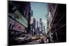 Ads on Time Square, architecture, skyscrapers, Streetview, Manhattan, New York, USA-Andrea Lang-Mounted Photographic Print