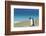 Adult king penguin (Aptenodytes patagonicus) on the grassy slopes of Saunders Island, Falkland Isla-Michael Nolan-Framed Photographic Print