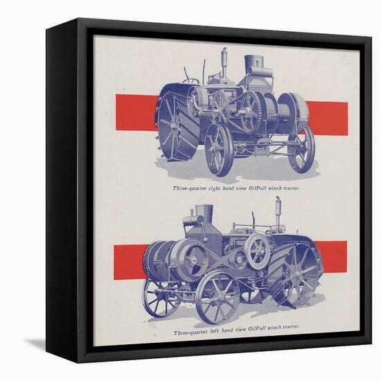 Advance-Rumely Oil Pull Winch Tractor-null-Framed Premier Image Canvas