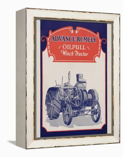Advance-Rumely Oil Pull Winch Tractor-null-Framed Premier Image Canvas