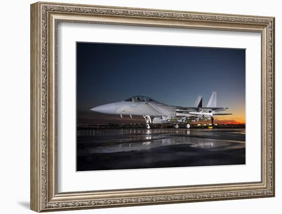 Advanced F-15 multi-role fighter-null-Framed Art Print