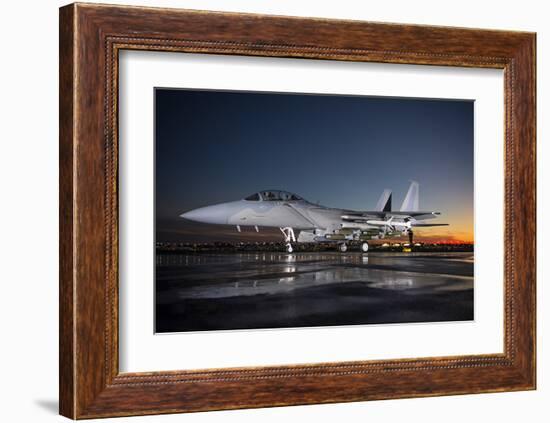 Advanced F-15 multi-role fighter-null-Framed Art Print