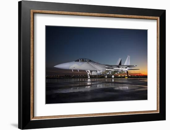 Advanced F-15 multi-role fighter-null-Framed Art Print