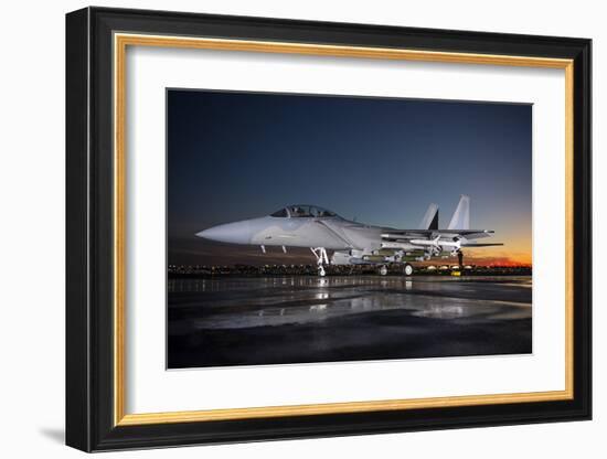 Advanced F-15 multi-role fighter-null-Framed Art Print