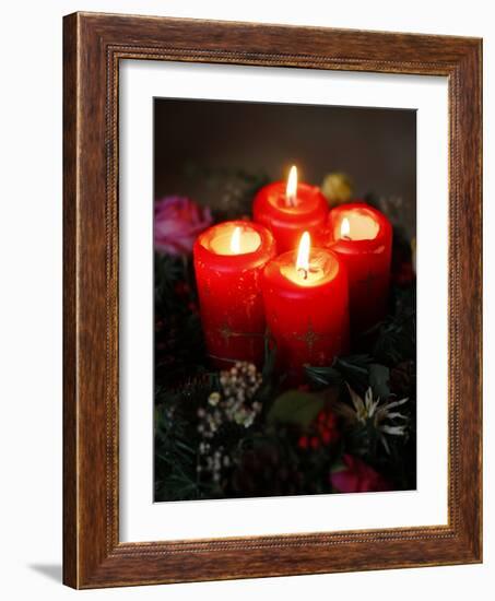 Advent Candles, France, Europe-null-Framed Photographic Print