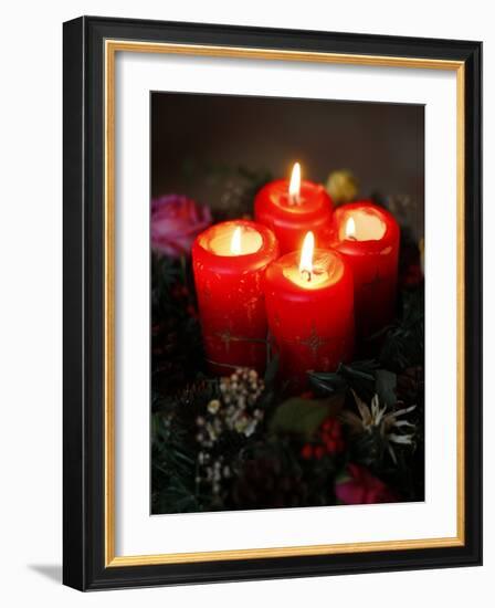 Advent Candles, France, Europe-null-Framed Photographic Print