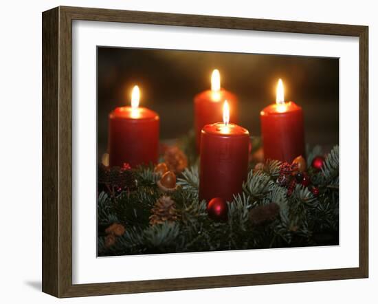 Advent Candles, Saint Gervais, Haute Savoie, France, Europe-Godong-Framed Photographic Print