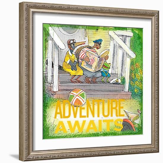 Adventure Awaits 1-null-Framed Giclee Print