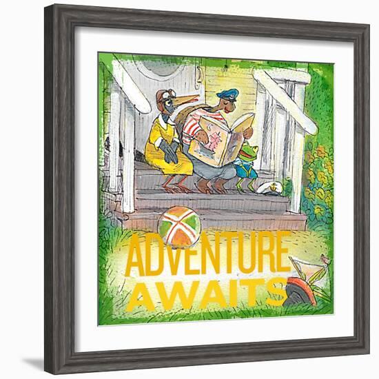 Adventure Awaits 1-null-Framed Giclee Print