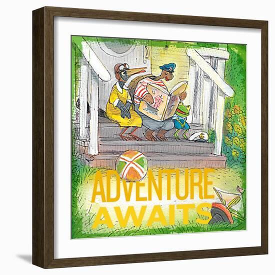 Adventure Awaits 1-null-Framed Giclee Print