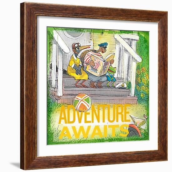 Adventure Awaits 1-null-Framed Giclee Print