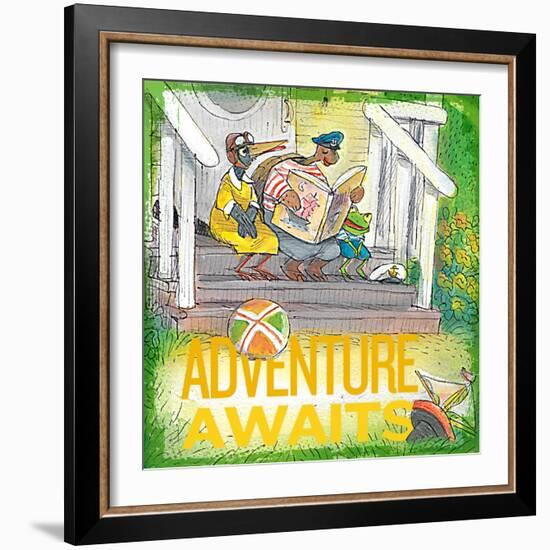 Adventure Awaits 1-null-Framed Giclee Print