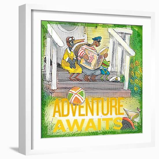 Adventure Awaits 1-null-Framed Giclee Print