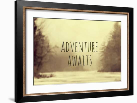 Adventure Awaits II-Vintage Skies-Framed Giclee Print