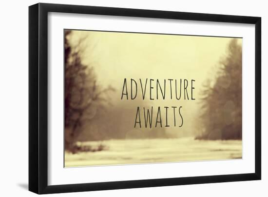 Adventure Awaits II-Vintage Skies-Framed Giclee Print