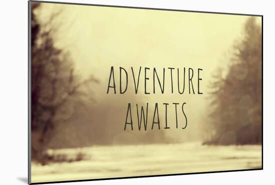 Adventure Awaits II-Vintage Skies-Mounted Giclee Print