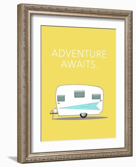 Adventure Awaits-Annie Bailey Art-Framed Art Print