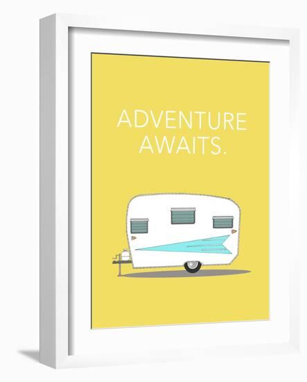 Adventure Awaits-Annie Bailey Art-Framed Art Print