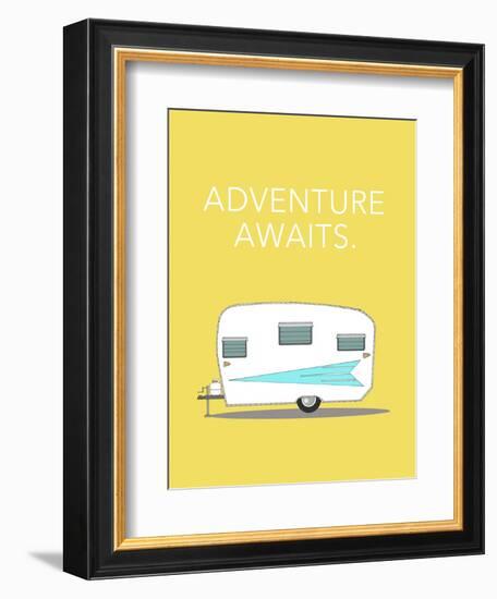 Adventure Awaits-Annie Bailey Art-Framed Premium Giclee Print