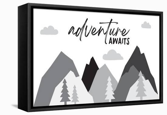 Adventure Awaits-Jennifer McCully-Framed Stretched Canvas