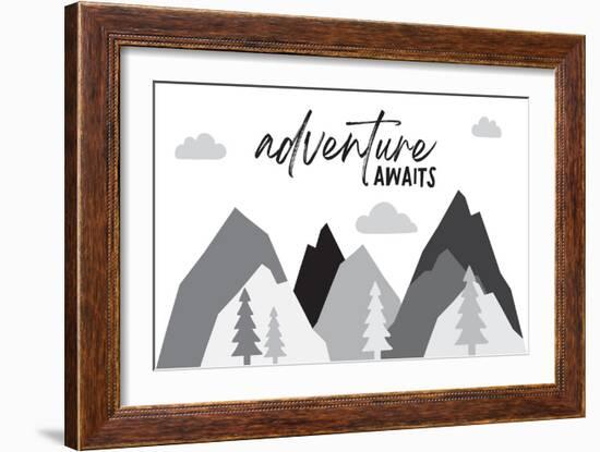 Adventure Awaits-Jennifer McCully-Framed Art Print