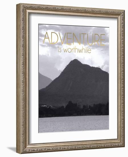 Adventure Is Worthwile BW 2-Lauren Gibbons-Framed Art Print