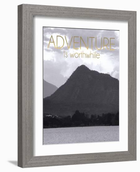 Adventure Is Worthwile BW 2-Lauren Gibbons-Framed Art Print