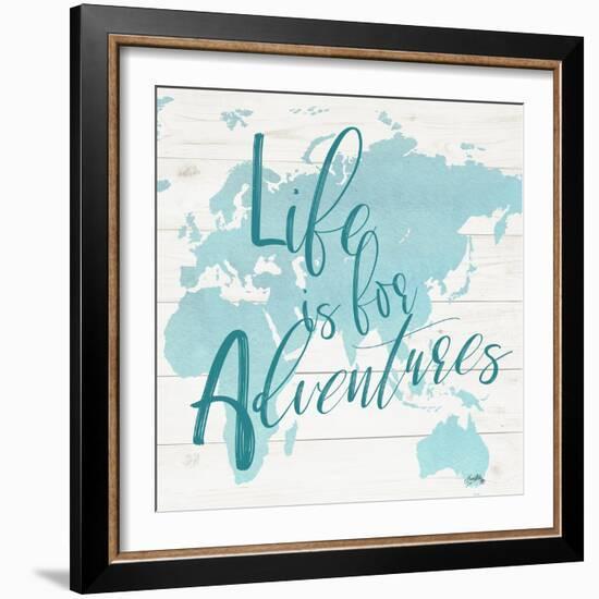 Adventure Map I-Elizabeth Medley-Framed Art Print