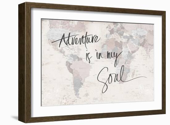 Adventure Map-Sd Graphics Studio-Framed Premium Giclee Print