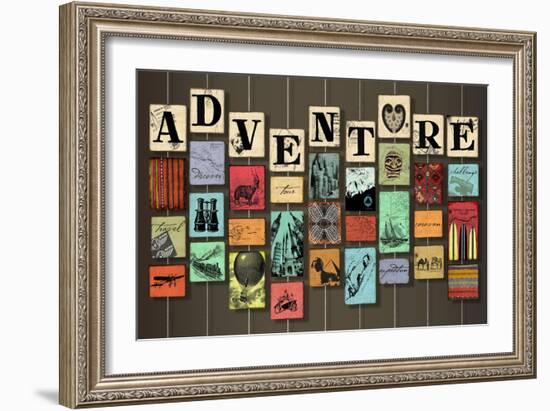 Adventure on Strings-Art Licensing Studio-Framed Giclee Print