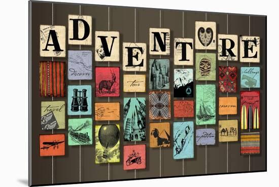 Adventure on Strings-Art Licensing Studio-Mounted Giclee Print