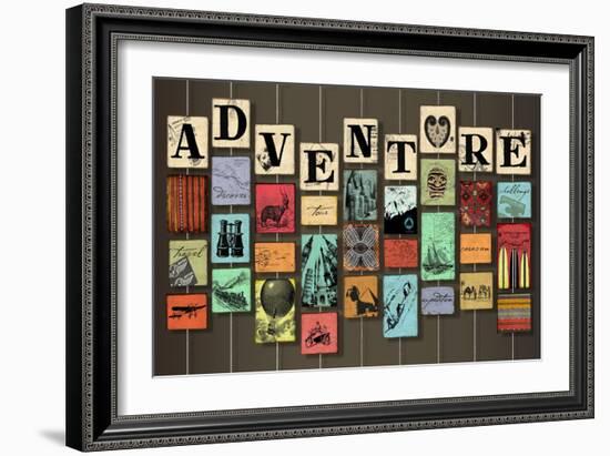 Adventure on Strings-Art Licensing Studio-Framed Giclee Print