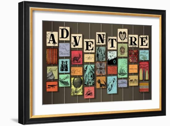 Adventure on Strings-Art Licensing Studio-Framed Giclee Print