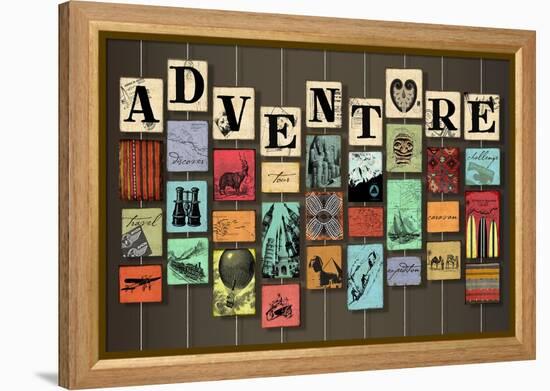 Adventure on Strings-Art Licensing Studio-Framed Premier Image Canvas