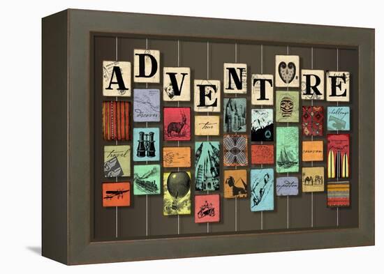 Adventure on Strings-Art Licensing Studio-Framed Premier Image Canvas