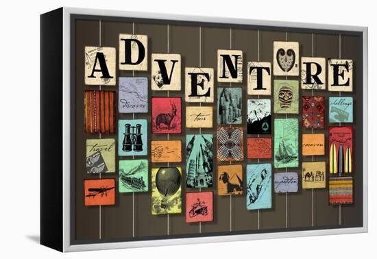 Adventure on Strings-Art Licensing Studio-Framed Premier Image Canvas