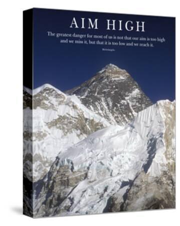 Home Decor Poster Wall Art Mount Everest And Khumbu Art Print // Canvas Print