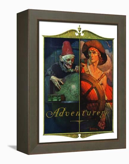 "Adventurers", April 14,1928-Norman Rockwell-Framed Premier Image Canvas