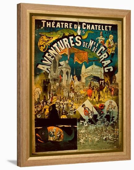 Adventures of Mr De Crac - French Circus Poster-null-Framed Premier Image Canvas