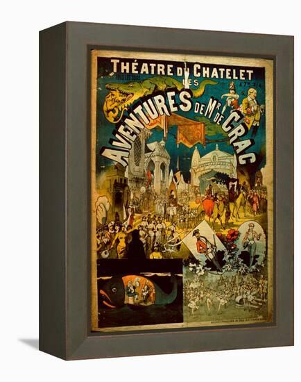 Adventures of Mr De Crac - French Circus Poster-null-Framed Premier Image Canvas