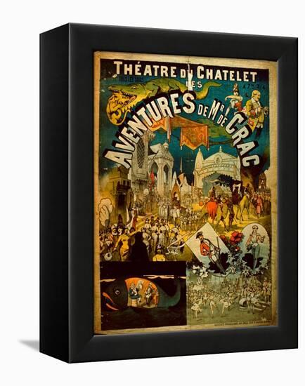 Adventures of Mr De Crac - French Circus Poster-null-Framed Premier Image Canvas