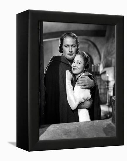 Adventures Of Robin Hood, Errol Flynn, Olivia De Havilland, 1938-null-Framed Stretched Canvas