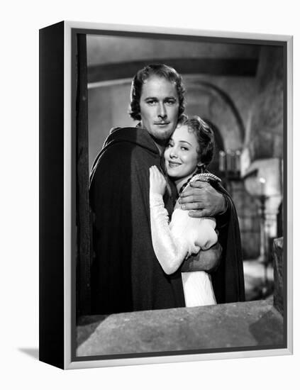 Adventures Of Robin Hood, Errol Flynn, Olivia De Havilland, 1938-null-Framed Stretched Canvas