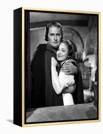 Adventures Of Robin Hood, Errol Flynn, Olivia De Havilland, 1938-null-Framed Stretched Canvas