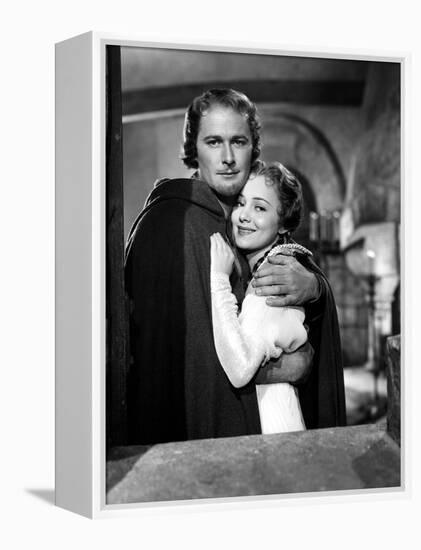 Adventures Of Robin Hood, Errol Flynn, Olivia De Havilland, 1938-null-Framed Stretched Canvas