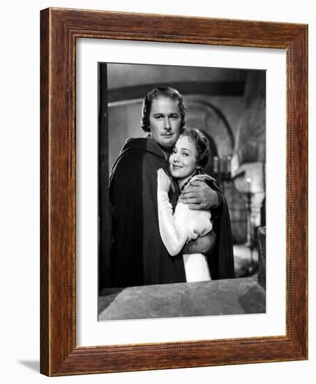 Adventures Of Robin Hood, Errol Flynn, Olivia De Havilland, 1938-null-Framed Photo